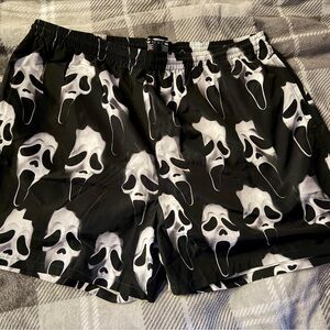 Scream Ghostface Mesh Shorts